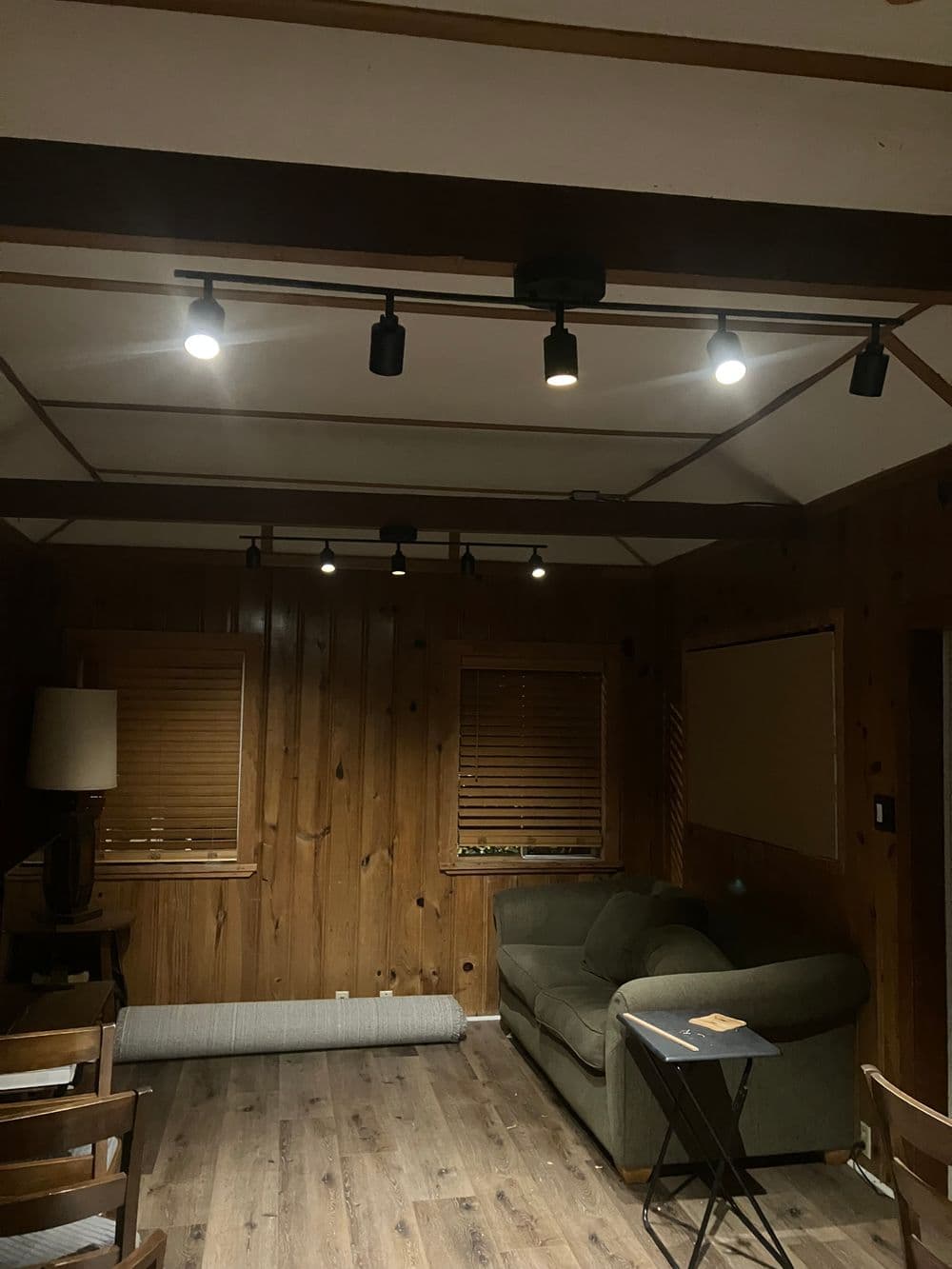 Ceiling and Lighting Overhaul in Crestline Cabin