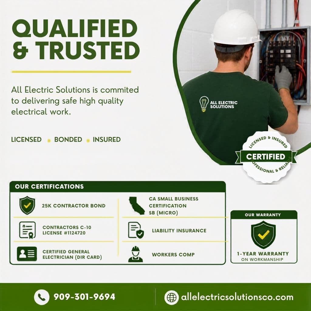 Why Our Credentials Matter When You Hire an Electrician image